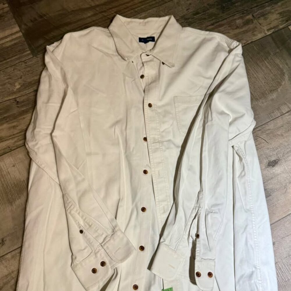 Mens XL Tall Croft & Barrow Long Sleeve Button Down